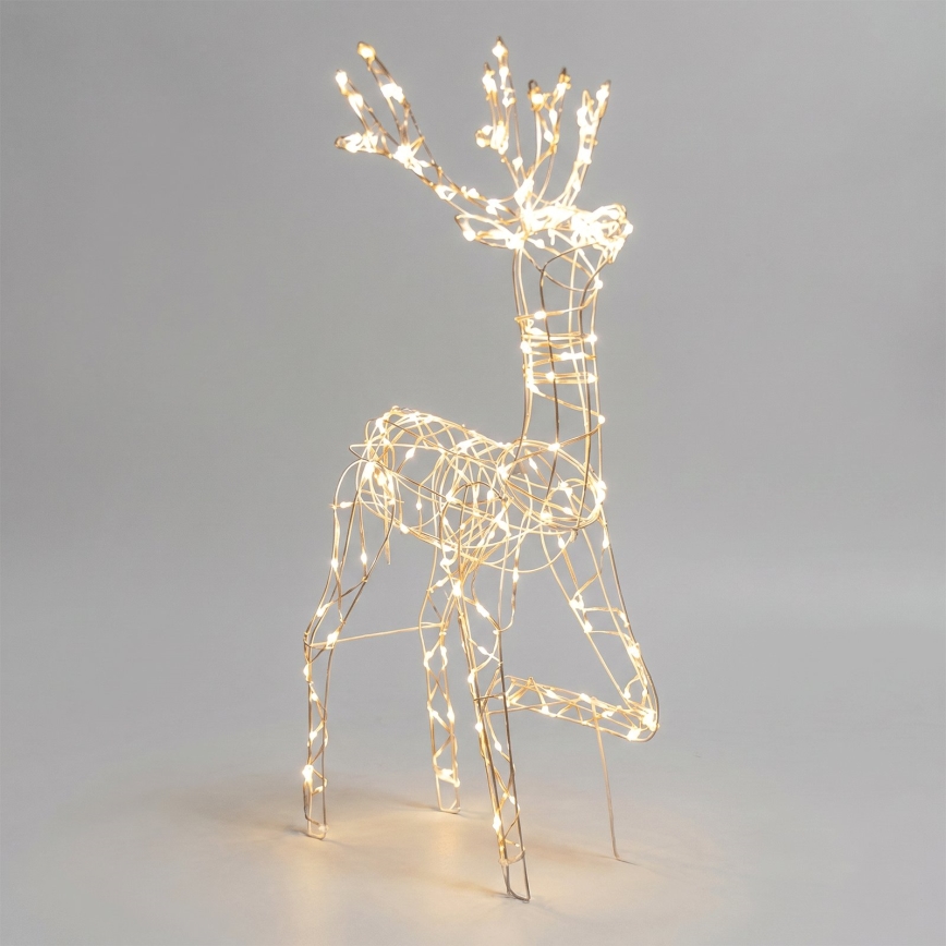 BRILAGI - LED Outdoor Christmas Decoration, LED 3.6W, 8 modes, 150 cm, IP44, Reindeer, Warm White