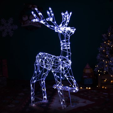 BRILAGI - LED Outdoor Christmas decoration LED/3.6W/8 functions 75 cm IP44 reindeer cool white