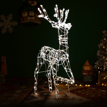 BRILAGI - LED Outdoor Christmas Decoration, LED 3.6W, 8 modes, 150 cm, IP44, Reindeer, Warm White