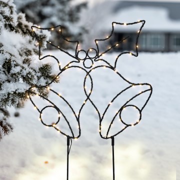 Brilagi - LED Outdoor Christmas Decoration LED/3xAA IP44 55x32 cm Bell Lights