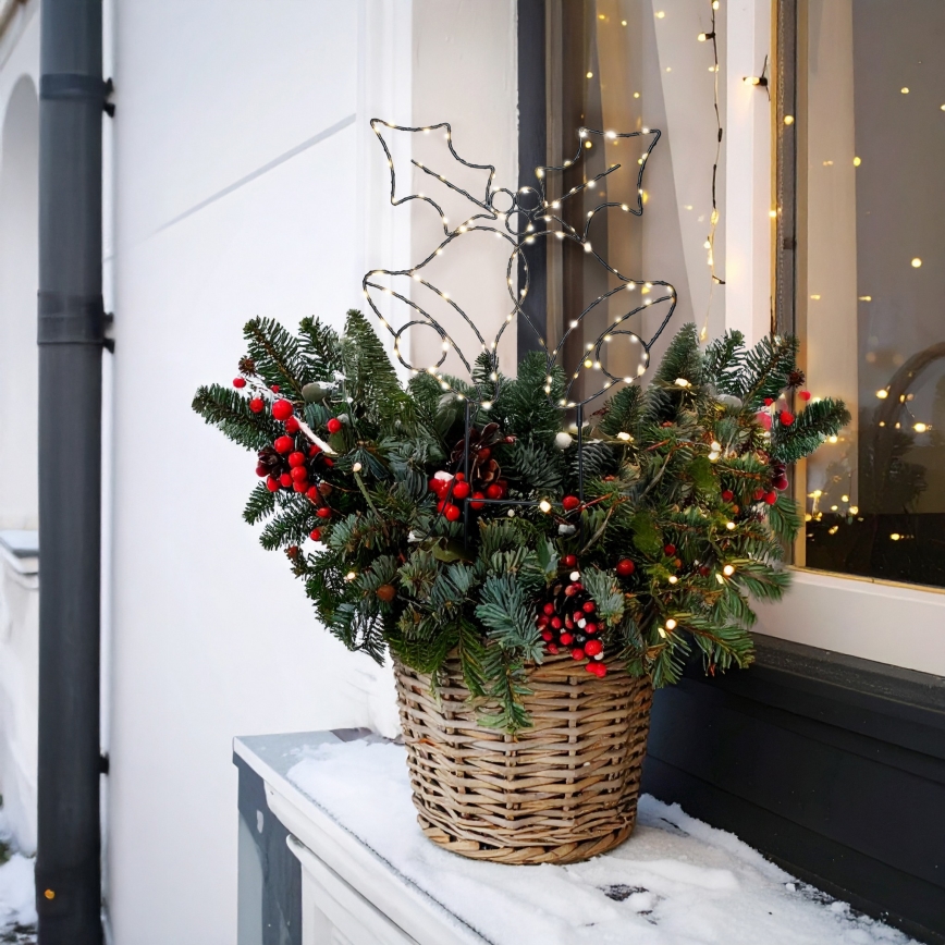 Brilagi - LED Outdoor Christmas Decoration LED/3xAA IP44 55x32 cm Bell Lights