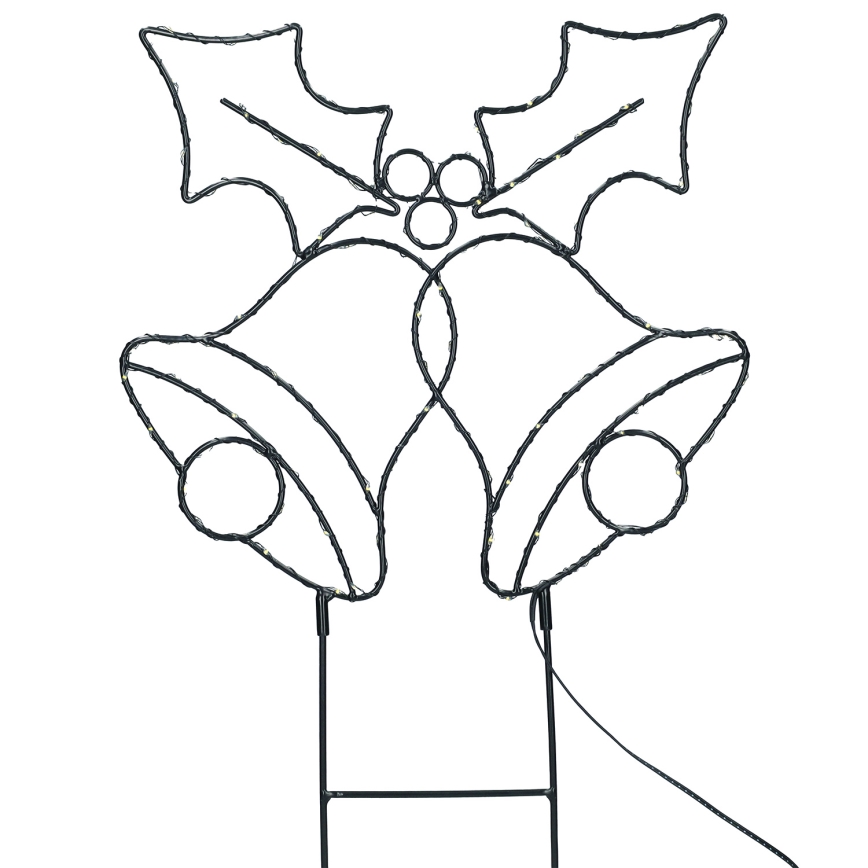 Brilagi - LED Outdoor Christmas Decoration LED/3xAA IP44 55x32 cm Bell Lights