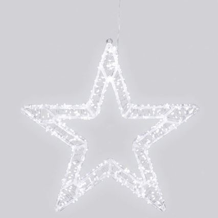 BRILAGI - LED Outdoor Christmas decoration LED/6W/8 functions 43 cm IP44 star cool white