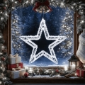 BRILAGI - LED Outdoor Christmas decoration LED/6W/8 functions 43 cm IP44 star cool white