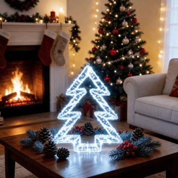 BRILAGI - LED Outdoor Christmas decoration LED/6W/8 functions 43 cm IP44 tree cool white