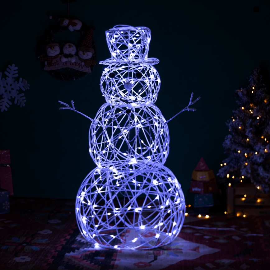 Brilagi - LED Outdoor Christmas Snowman Decoration, 3.6W/31/230V, 6500K, 120 cm, IP44