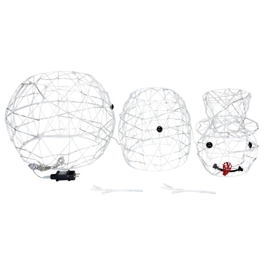 Brilagi - LED Outdoor Christmas Snowman Decoration, 3.6W/31/230V, 6500K, 120 cm, IP44