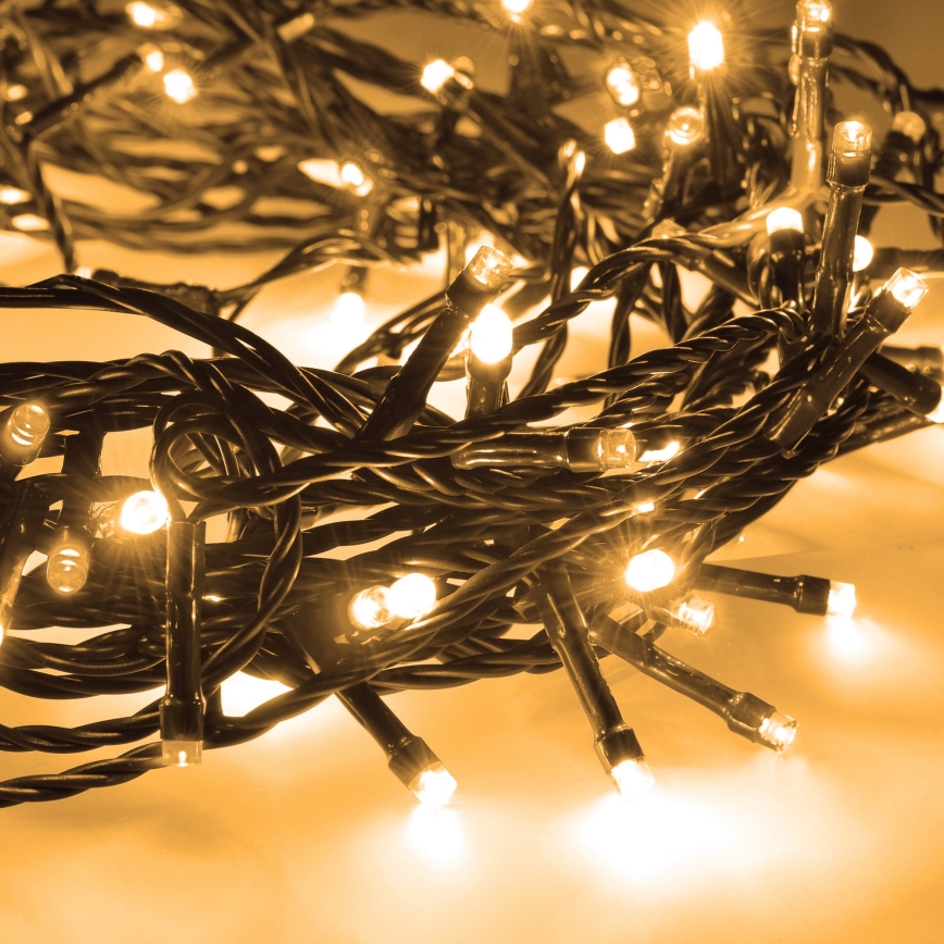 Brilagi - LED Outdoor Christmas String Lights 100 LEDs/8 functions 13 m IP44 warm white