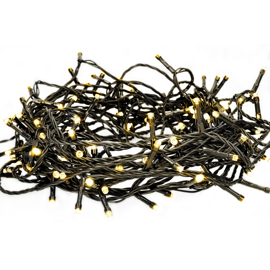 Brilagi - LED Outdoor Christmas String Lights 100 LEDs/8 functions 13 m IP44 warm white