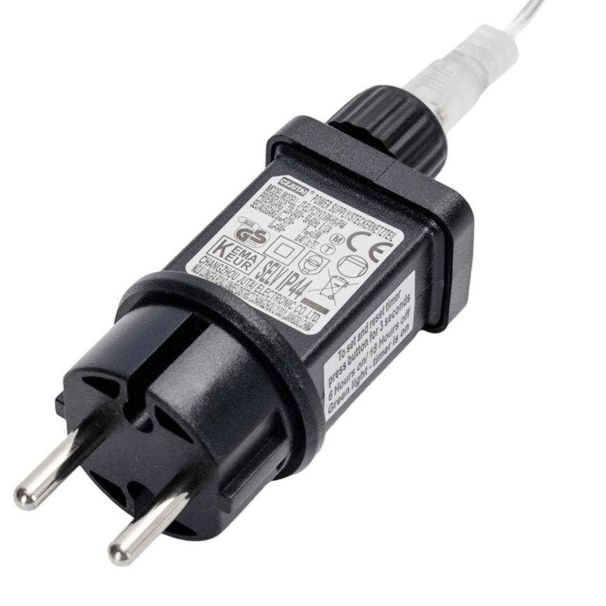 Brilagi - LED Outdoor Christmas String Lights 200xLED / 8 Modes, 13x0.6 m, IP44, Cool White