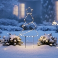 BRILAGI - LED Outdoor Christmas Tree Decoration, LED/3xAA, IP44, 68x29 cm