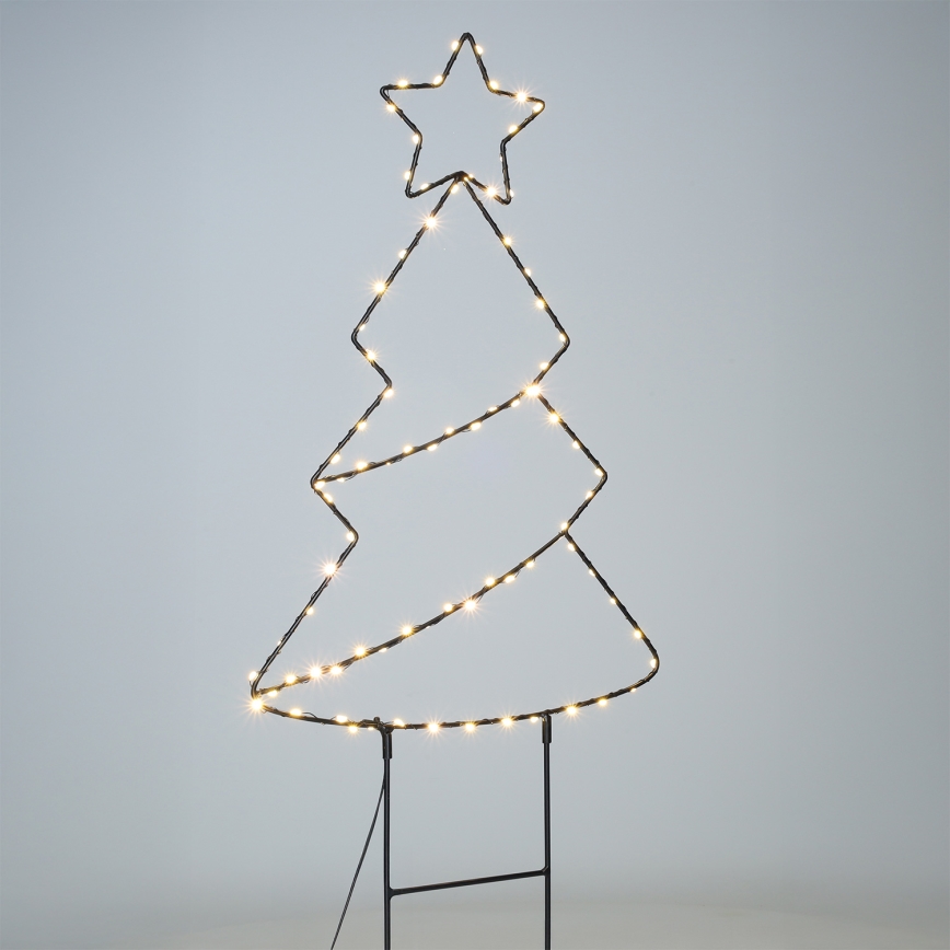 Brilagi - LED Outdoor Christmas Tree Decoration, LED/3xAA, IP44, 68x29 cm