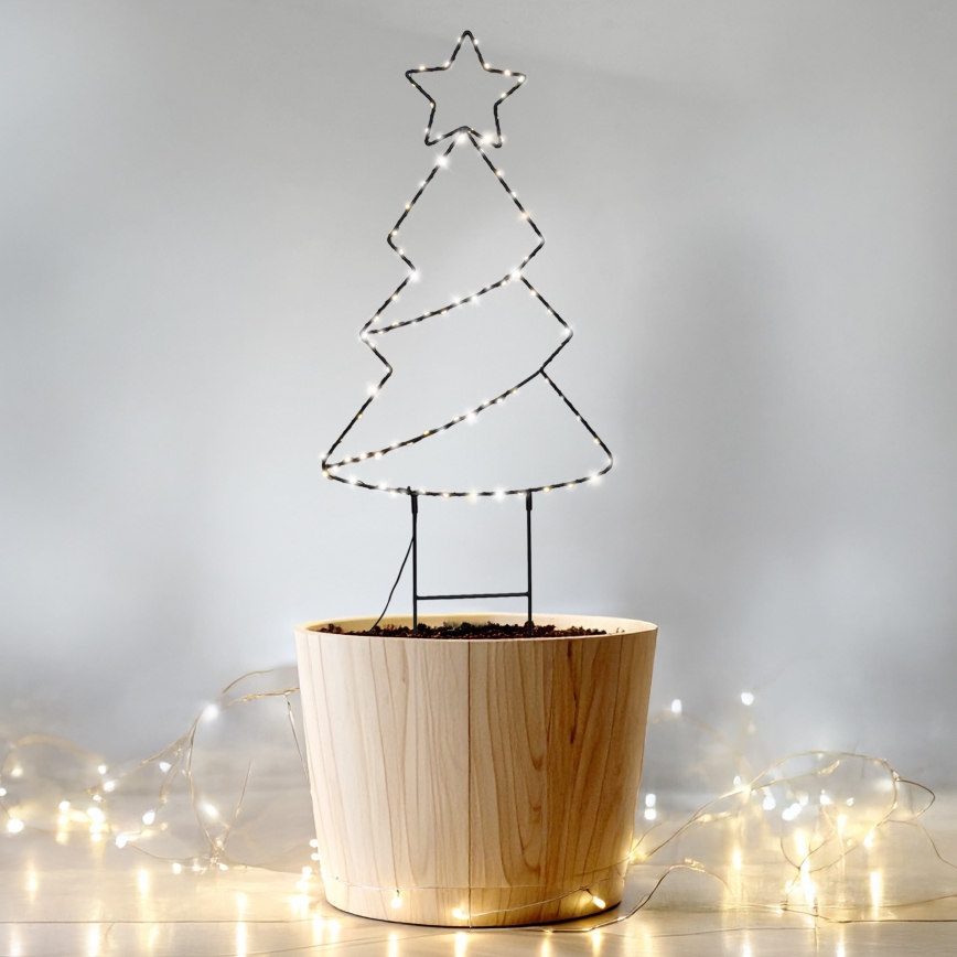 Brilagi - LED Outdoor Christmas Tree Decoration, LED/3xAA, IP44