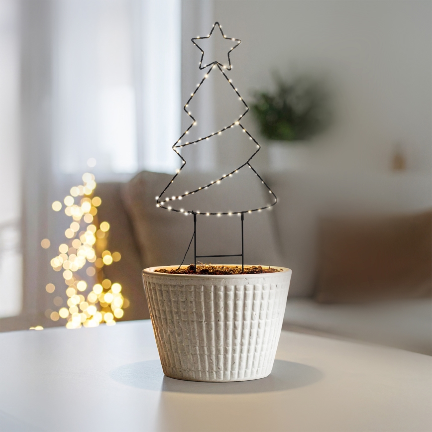 Brilagi - LED Outdoor Christmas Tree Decoration, LED/3xAA, IP44