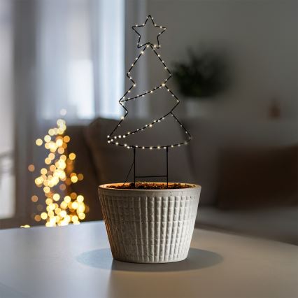 Brilagi - LED Outdoor Christmas Tree Decoration, LED/3xAA, IP44