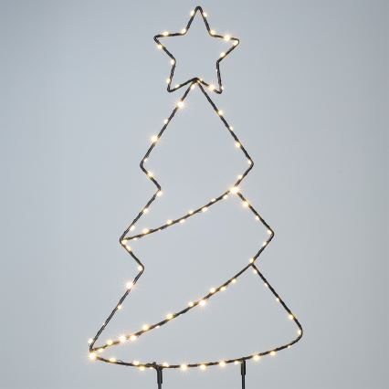 Brilagi - LED Outdoor Christmas Tree Decoration, LED/3xAA, IP44