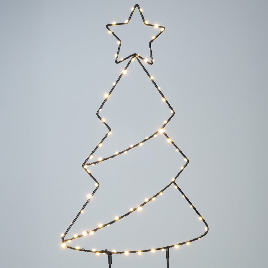 Brilagi - LED Outdoor Christmas Tree Decoration, LED/3xAA, IP44
