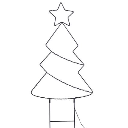 Brilagi - LED Outdoor Christmas Tree Decoration, LED/3xAA, IP44
