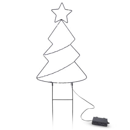 Brilagi - LED Outdoor Christmas Tree Decoration, LED/3xAA, IP44