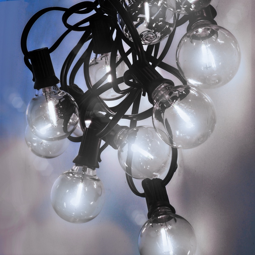 Brilagi - LED Outdoor decorative chain GARLAND 25xE12 20m IP44 cool white