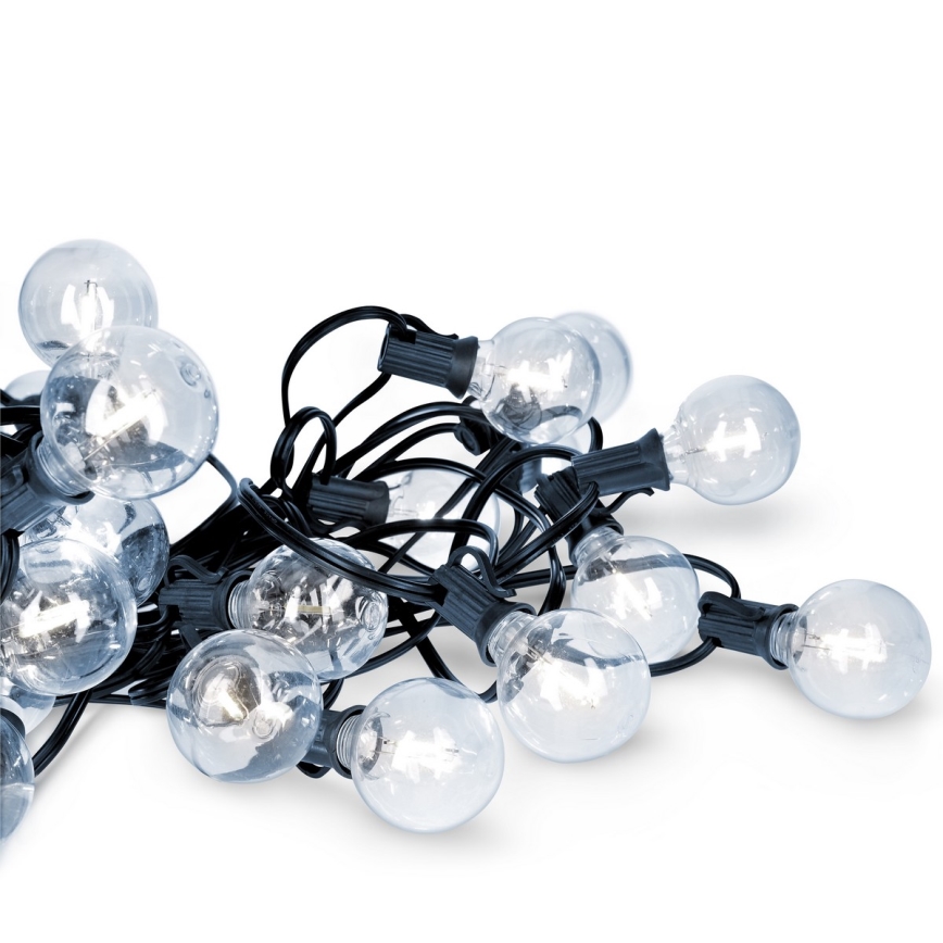 Brilagi - LED Outdoor decorative chain GARLAND 25xE12 20m IP44 cool white