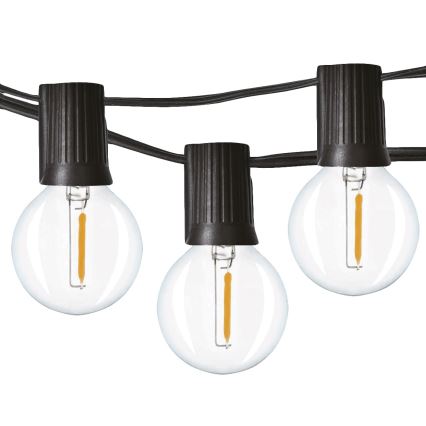Brilagi - LED Outdoor decorative chain GARLAND 25xE12 20m IP44 cool white