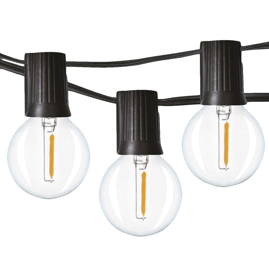 Brilagi - LED Outdoor decorative chain GARLAND 25xE12 20m IP44 cool white