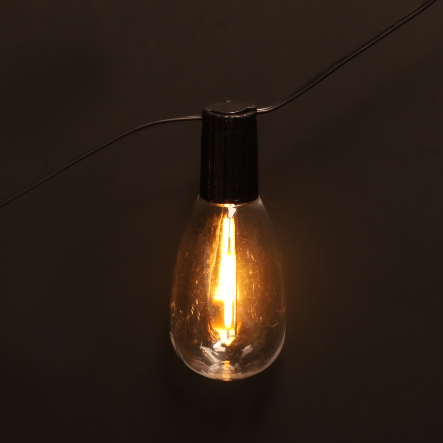 Brilagi - LED Outdoor Decorative String Lights 10xLED/3xAA 3,2m IP44 Warm White