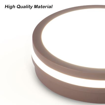 Brilagi - LED Outdoor Light with Sensor BENE LED/24W/230V Ø 26 cm brown IP54