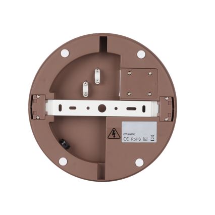 Brilagi - LED Outdoor Light with Sensor BENE LED/24W/230V Ø 26 cm brown IP54