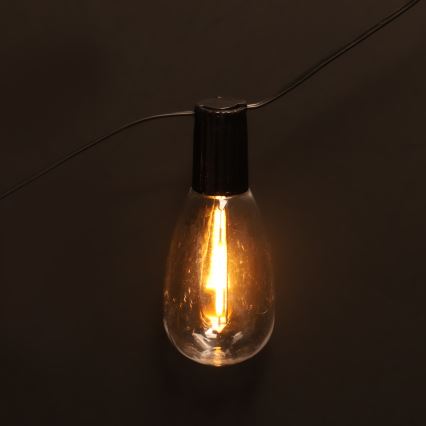 Brilagi - LED Outdoor Garland, 10 LEDs, 3x AA, 3.2 m, IP44, Warm White