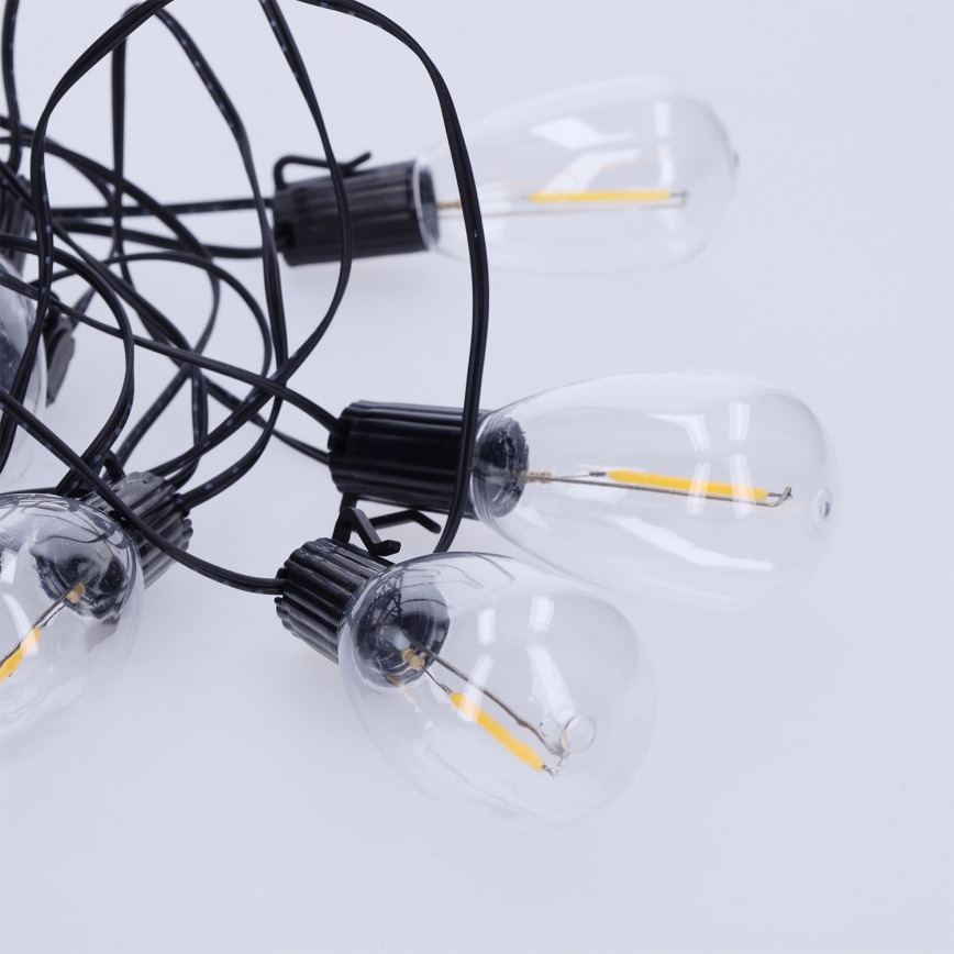 Brilagi - LED Outdoor Garland, 10 LEDs, 3x AA, 3.2 m, IP44, Warm White