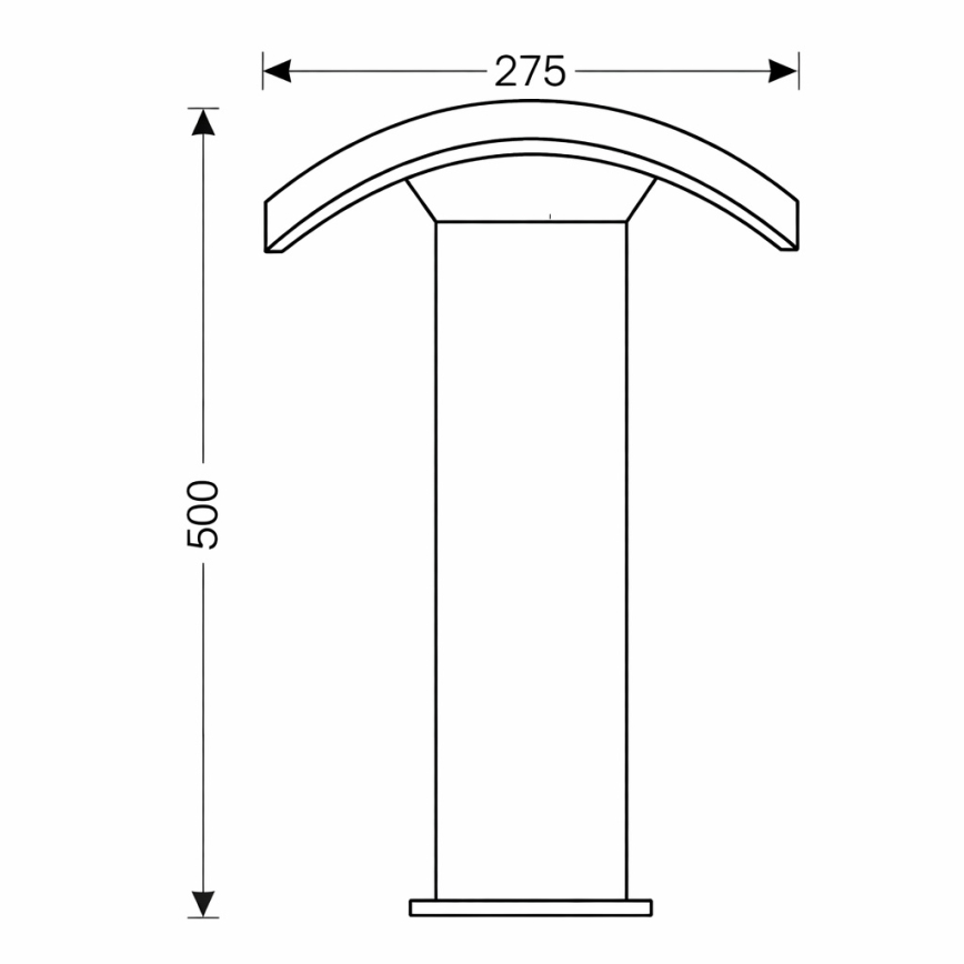 Brilagi - LED Outdoor lamp ARCELO LED/9W/230V 50 cm IP54