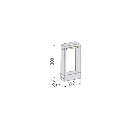 BRILAGI - LED Outdoor Lamp BARI LED/10W/230V 4000K IP65 30 cm Anthracite