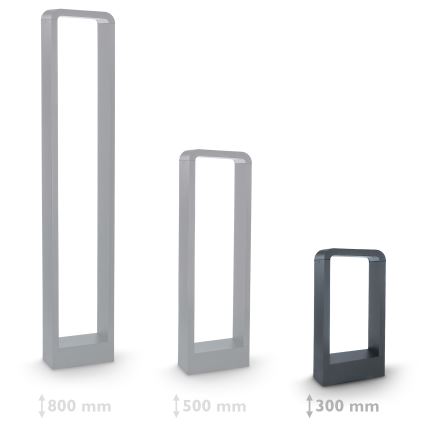 Brilagi - LED Outdoor lamp BARI LED/7W/230V 3000/4000/6000K anthracite IP54 30 cm