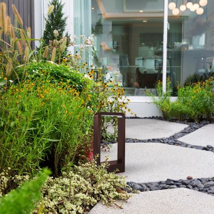 Brilagi - LED Outdoor Lamp BARI LED/7W/230V 3000/4000/6000K Brown IP54 30 cm