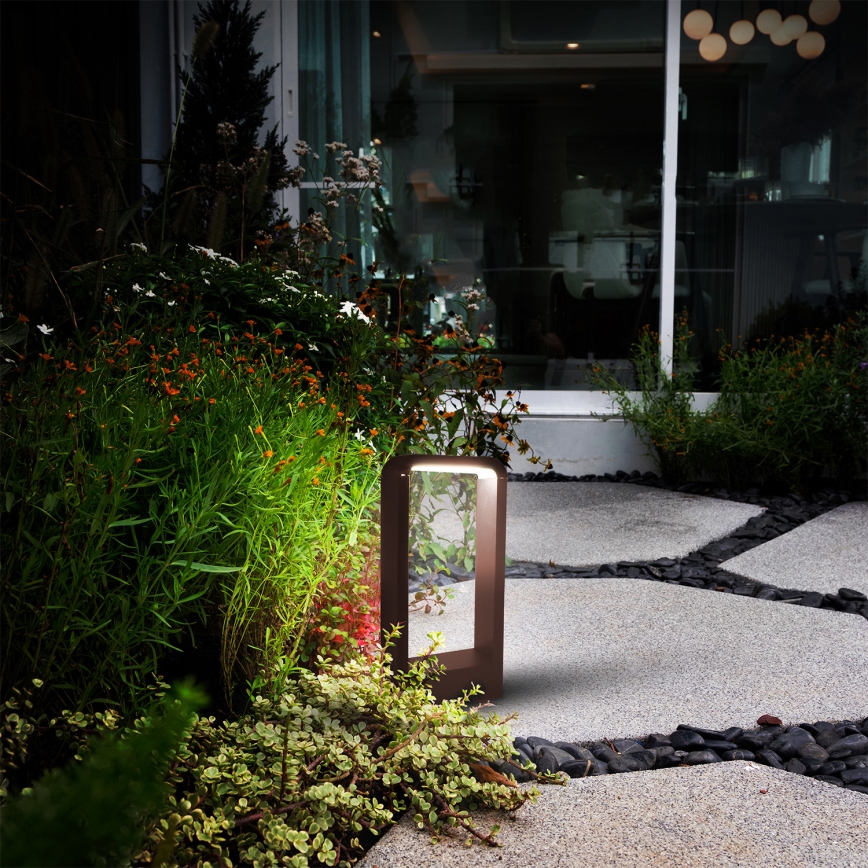 Brilagi - LED Outdoor Lamp BARI LED/7W/230V 3000/4000/6000K Brown IP54 30 cm