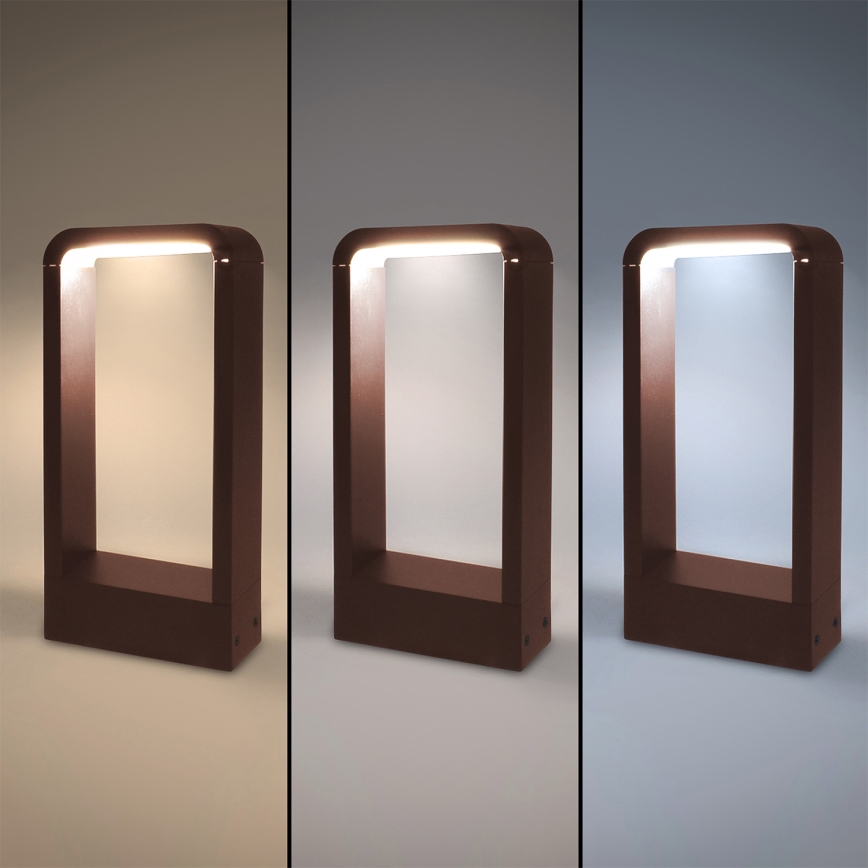 Brilagi - LED Outdoor Lamp BARI LED/7W/230V 3000/4000/6000K Brown IP54 30 cm