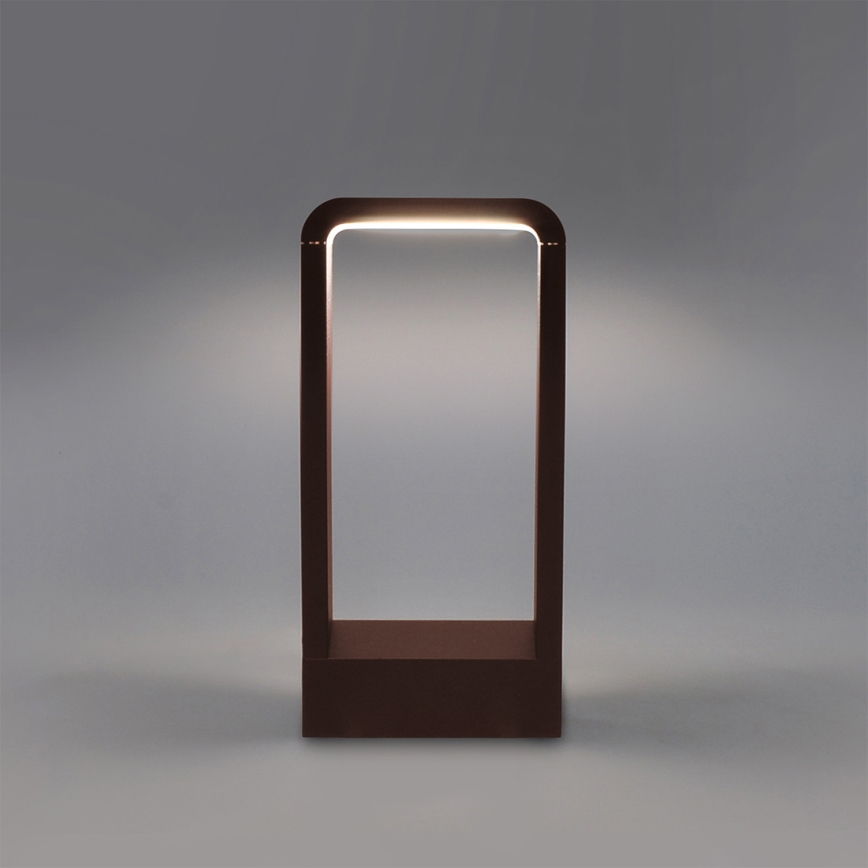 Brilagi - LED Outdoor Lamp BARI LED/7W/230V 3000/4000/6000K Brown IP54 30 cm