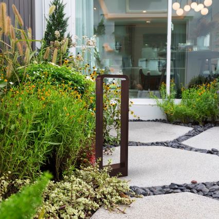 Brilagi - LED Outdoor Lamp BARI LED/7W/230V 3000/4000/6000K Brown IP54 50 cm