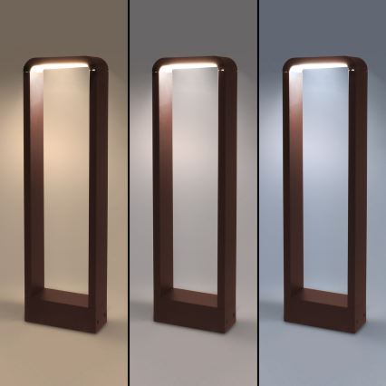 Brilagi - LED Outdoor Lamp BARI LED/7W/230V 3000/4000/6000K Brown IP54 50 cm