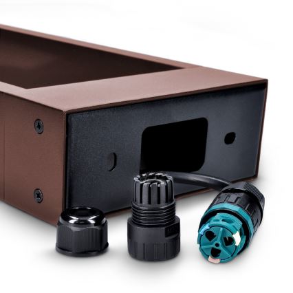 Brilagi - LED Outdoor Lamp BARI LED/7W/230V 3000/4000/6000K Brown IP54 50 cm