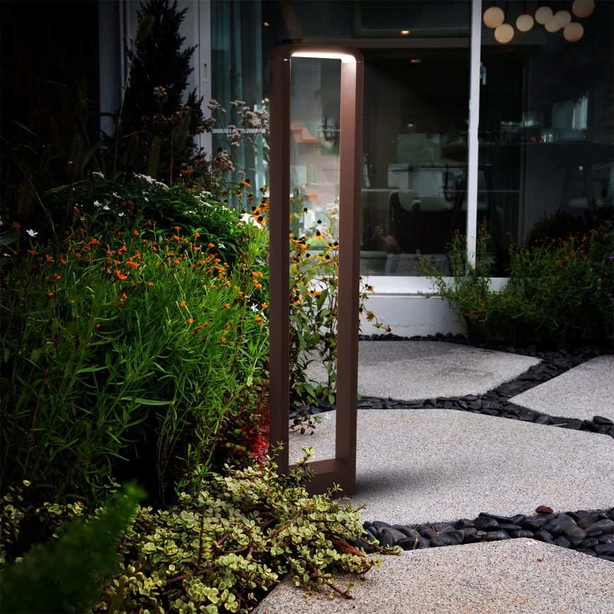 Brilagi - LED Outdoor Lamp BARI LED/7W/230V 3000/4000/6000K Brown IP54 80 cm