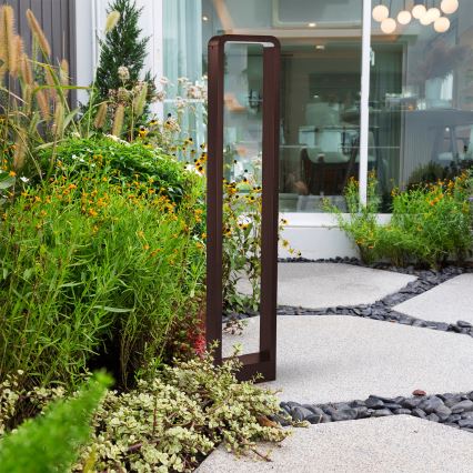 Brilagi - LED Outdoor Lamp BARI LED/7W/230V 3000/4000/6000K Brown IP54 80 cm