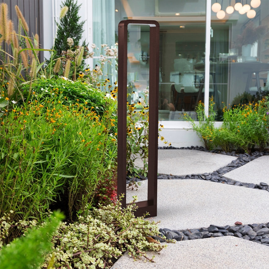 Brilagi - LED Outdoor Lamp BARI LED/7W/230V 3000/4000/6000K Brown IP54 80 cm