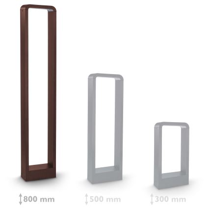 Brilagi - LED Outdoor Lamp BARI LED/7W/230V 3000/4000/6000K Brown IP54 80 cm