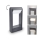 Brilagi - LED Outdoor lamp CROTONE LED/7W/230V anthracite IP54 30 cm