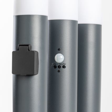BRILAGI - LED Outdoor Lamp ELIA 1xE27/7W/230V 4000K IP44 50 cm anthracite