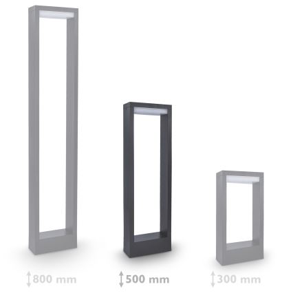 Brilagi - LED Outdoor lamp RAGUSA LED/7W/230V 3000/4000/6000K anthracite IP54 50 cm