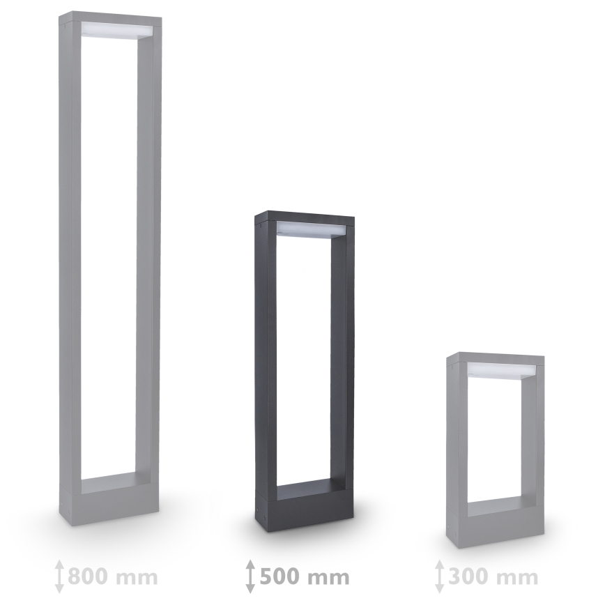 Brilagi - LED Outdoor lamp RAGUSA LED/7W/230V 3000/4000/6000K anthracite IP54 50 cm